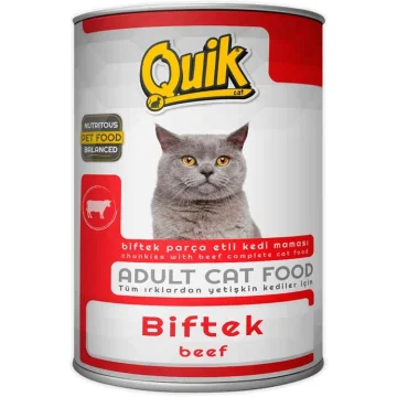 Quick cat Konzervirana hrana za mačke, Govedina, 415 g
