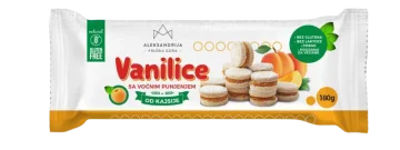 Aleksandrija Bezglutenske vanilice sa kajsijom, 180g