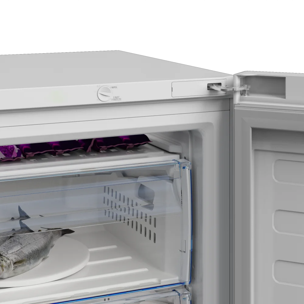 Beko Vertikalni zamrzivač RFSA240M41WN, 215l, 6 Fioka, Statički, Beli