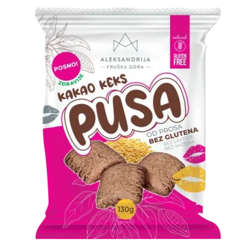 Aleksandrija Bezglutenski kakao keks sa prosom, 130g