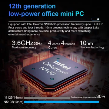 Mini računar MAGCUBIC Intel N150, RAM 16GB, SSD m.2 1TB, Windows 11 Pro