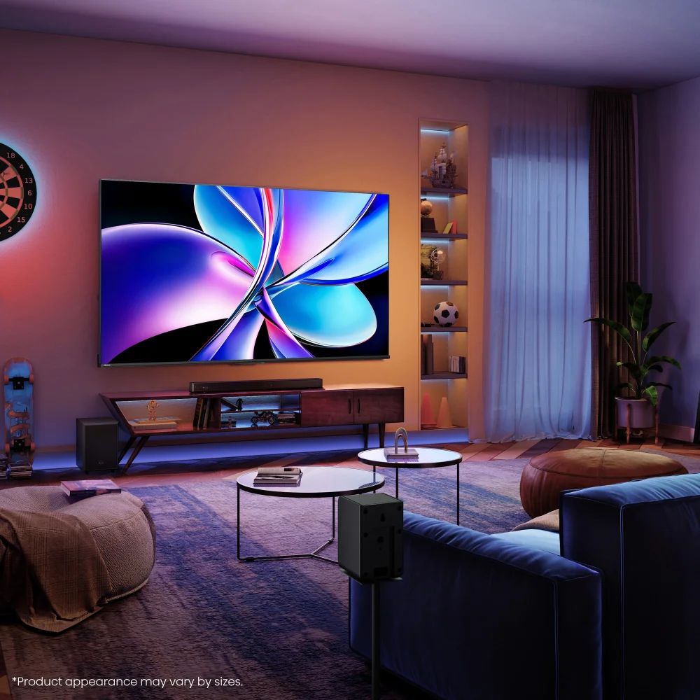 Hisense Televizor 55E7Q PRO 55", QLED, 4K UHD, 144 Hz, Smart ,  Vidaa U OS, Crni
