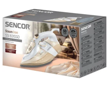 SENCOR Pegla na paru SSI 8310GD, 3200W, Self-clean, zlatno-bela