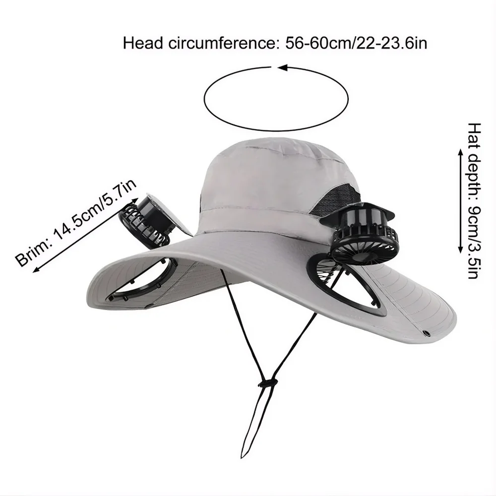 Šešir sa Solarnim Ventilatorima