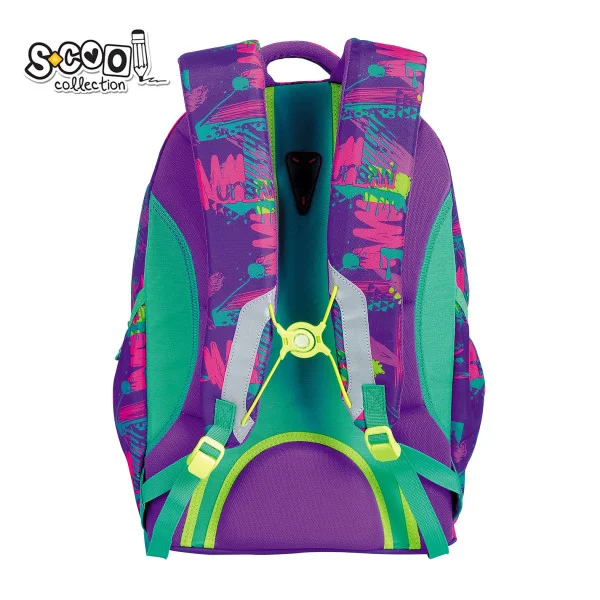 S-COOL SC2534 Anatomski ranac Urban 29x22x43cm, Ljubičasti