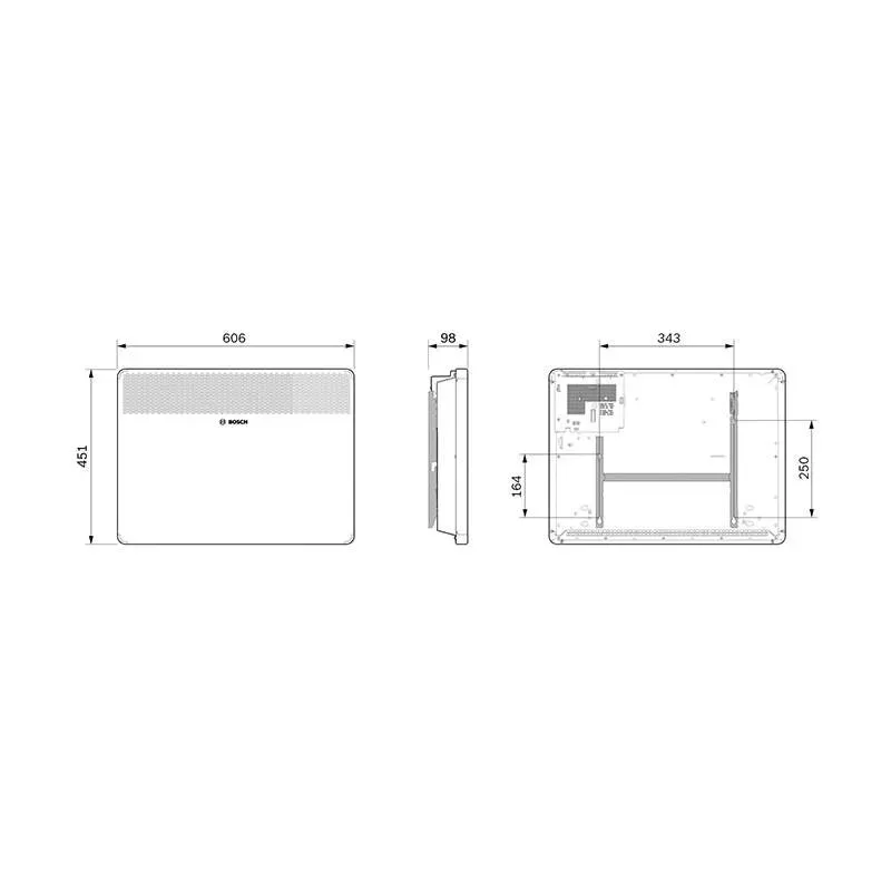 Bosch Konvektorski radijator HC 4000-15, 1500W, Beli