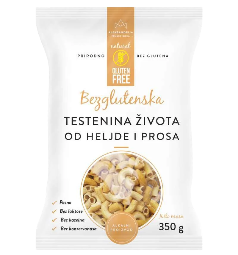 Aleksandrija Bezglutenska testenina od heljde i prosa, 350g