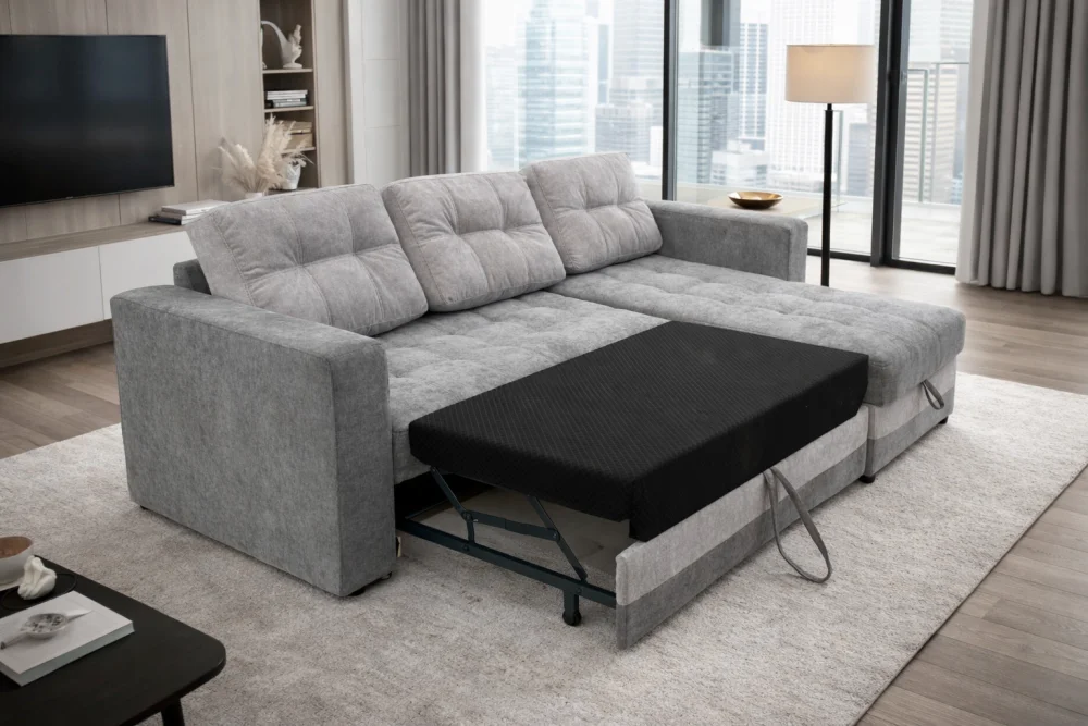 Grand Sistem 001 Ugaona garnitura Atlanta, 240x160cm, Siva