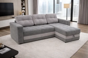 Grand Sistem 001 Ugaona garnitura Atlanta, 240x160cm, Siva
