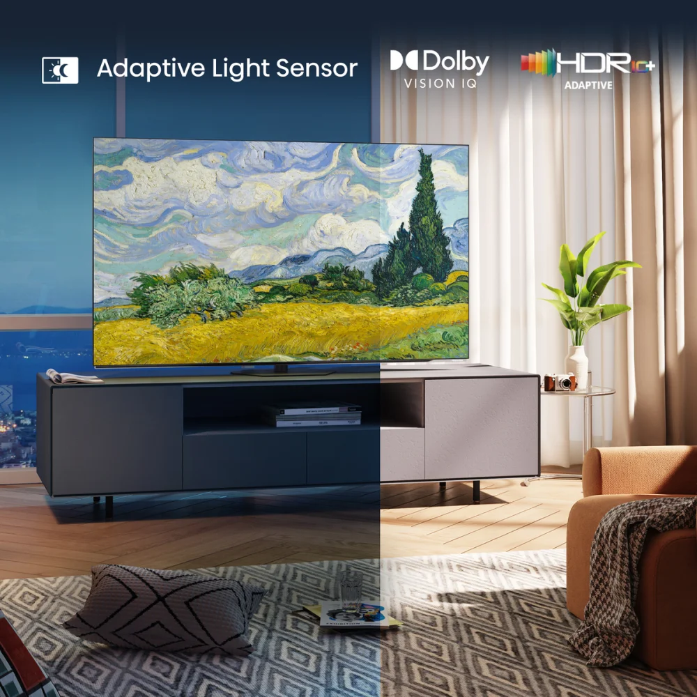 Hisense Televizor 55A85Q 55", OLED, 4K UHD, 120 Hz, Smart, VIDAA OS, Crni