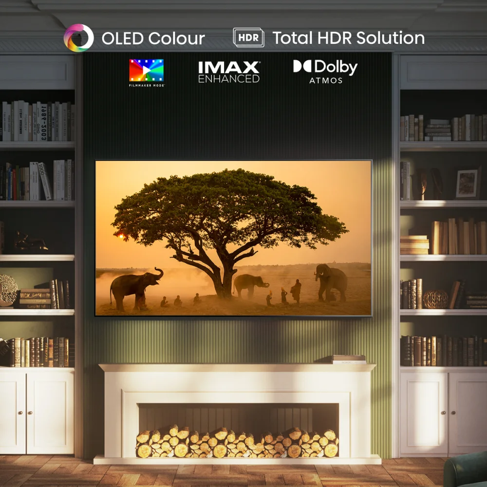Hisense Televizor 55A85Q 55", OLED, 4K UHD, 120 Hz, Smart, VIDAA OS, Crni