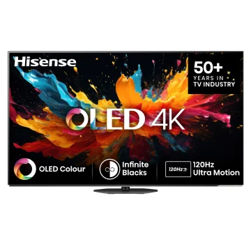 Hisense Televizor 55A85Q 55", OLED, 4K UHD, 120 Hz, Smart, VIDAA OS, Crni