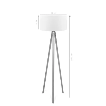 Opviq Podna lampa Ayd 2425, Maslinasto-braon