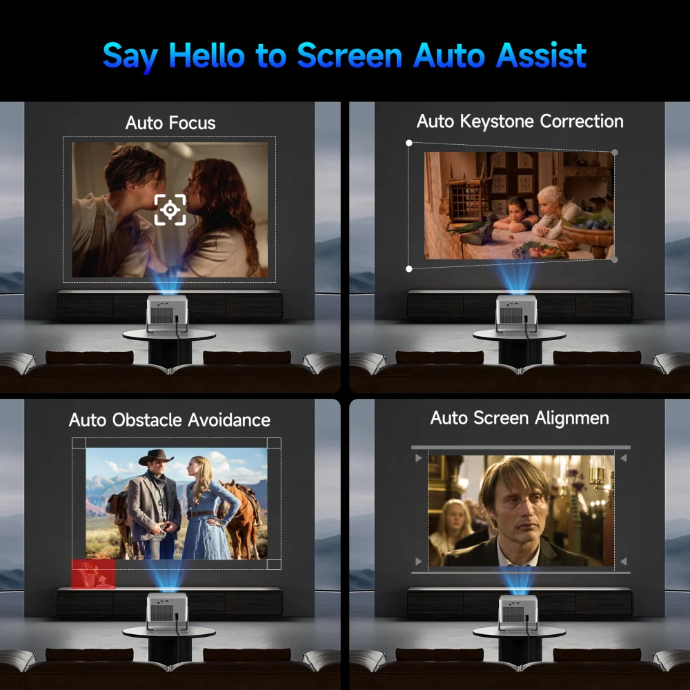 Magcubic HY350GT Projektor, 1080P-8K, 650 AnsiLM, Google TV, Netflix