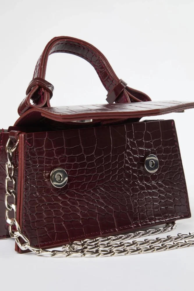 TRENDYOL Ženska torba Twoaw25Oc00001, Bordo