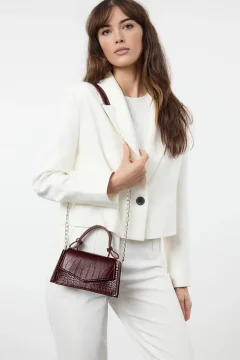 TRENDYOL Ženska torba Twoaw25Oc00001, Bordo