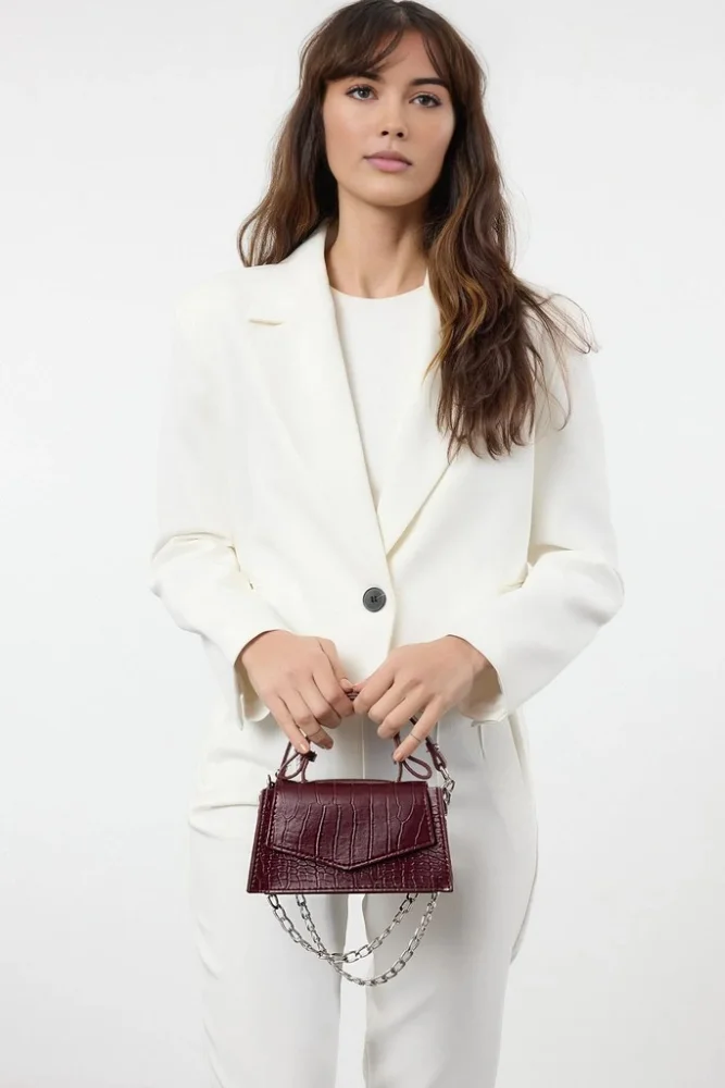 TRENDYOL Ženska torba Twoaw25Oc00001, Bordo