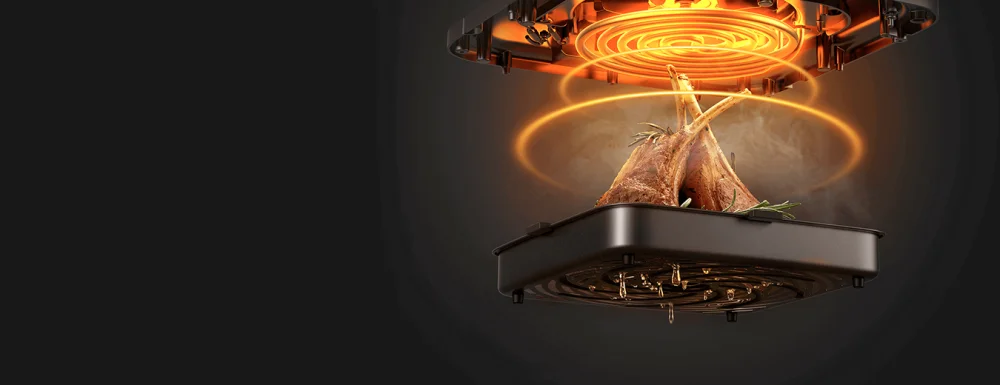 Xiaomi Friteza na vruć vazduh BHR7358EU, 6.5 l, 1800 W, Bela