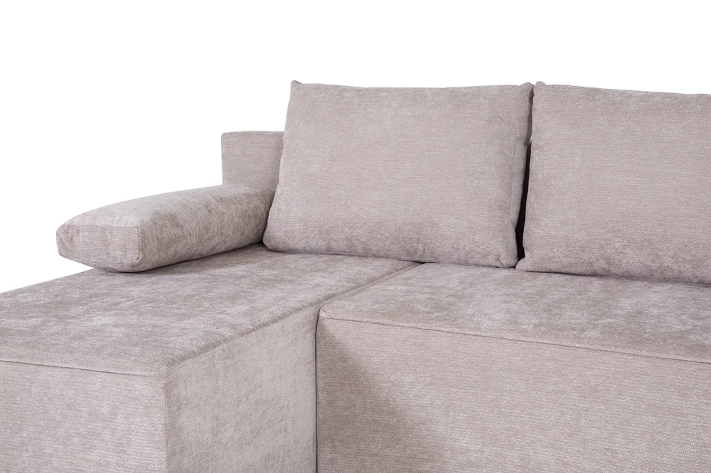 Grantex Line Ugaona garnitura Lena V, Na razvlačenje, 190x130 cm, Bež