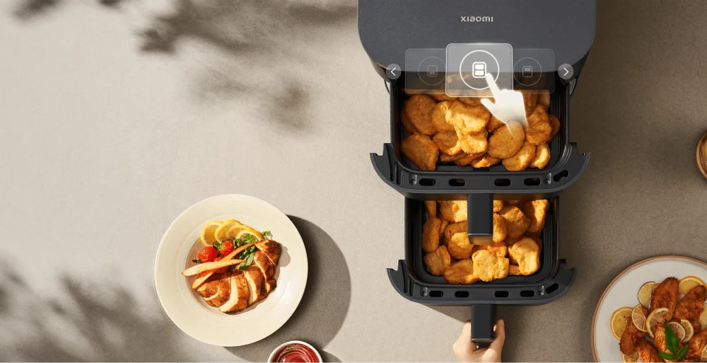 Xiaomi Air Fryer Smart Double Stack MAF-DS1201, 12 l, 2800 W, Crni