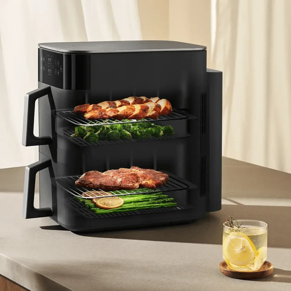 Xiaomi Air Fryer Smart Double Stack MAF-DS1201, 12 l, 2800 W, Crni