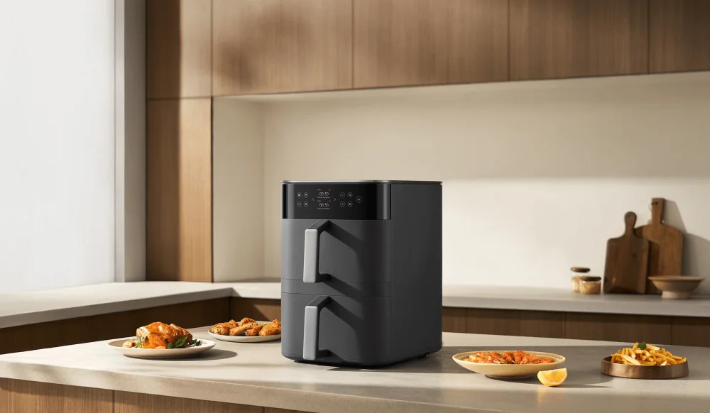 Xiaomi Air Fryer Smart Double Stack MAF-DS1201, 12 l, 2800 W, Crni