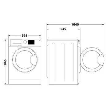 INDESIT Samostojeća mašina za sušenje veša sa toplotnom pumpom CYSD72D WW EE, 7 kg, Bela