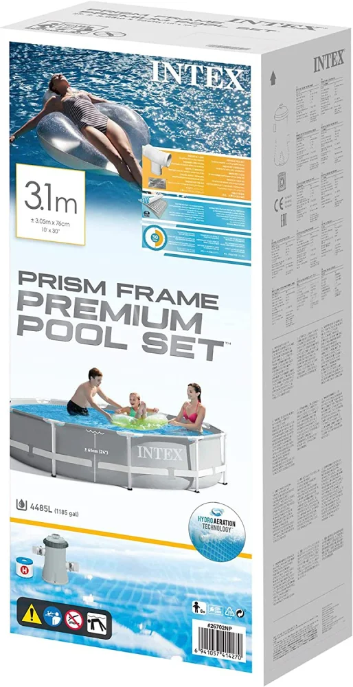 Intex Bazen sa metalnim okvirom Prism Frame Premium, 3.05x0.76 m