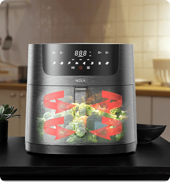 Tesla Friteza na vruć vazduh AF800B, 1800 W, 8 l, Crna