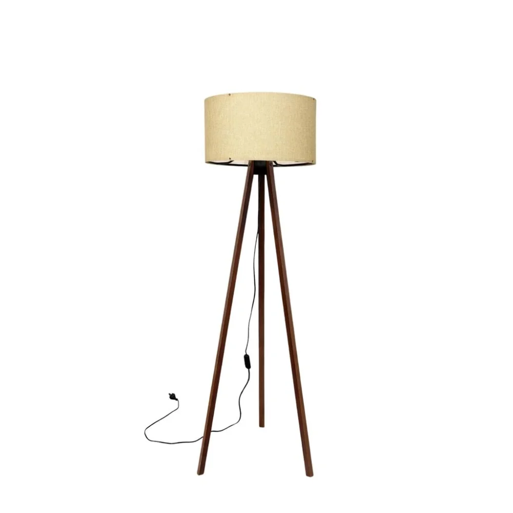 OPVIQ AYD 2935 Podna lampa, Drvena, E27, Krem