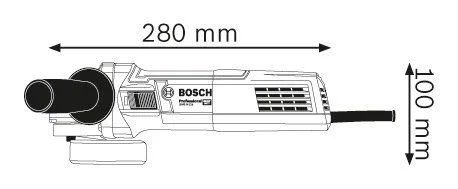 BOSCH Ugaona brusilica GWS 9-125 S 0601396102, 900 W