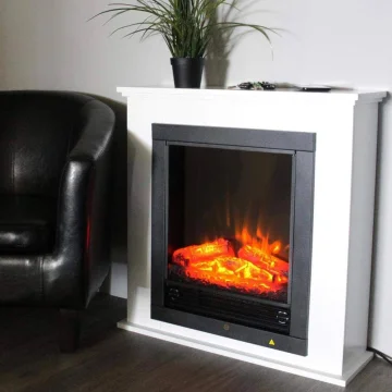 CLASSIC FIRE Lugano AJ56 Električni kamin 1800 W, LED
