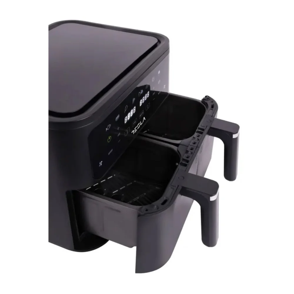 Tesla Air Fryer AF900BSD, 2400 W, 4,5 l + 4,5 l, Digitalni panel, Crni