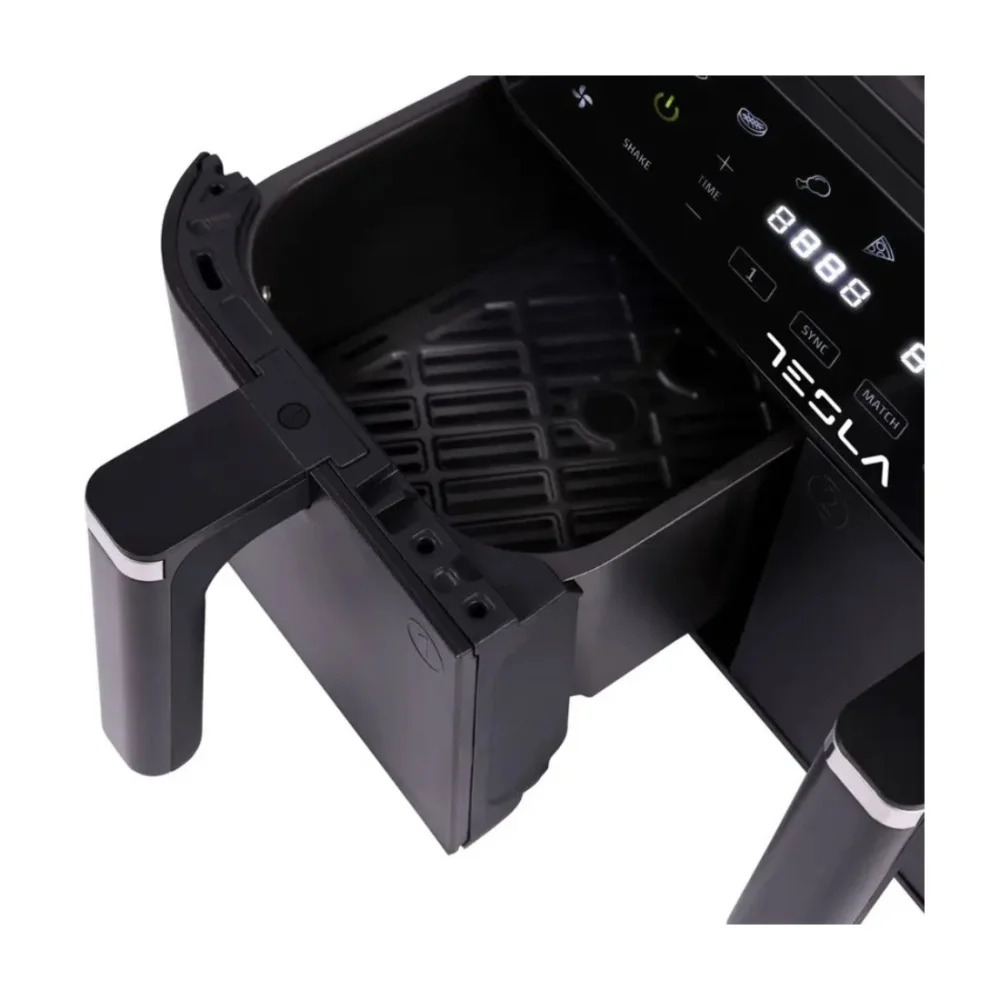 Tesla Air Fryer AF900BSD, 2400 W, 4,5 l + 4,5 l, Digitalni panel, Crni