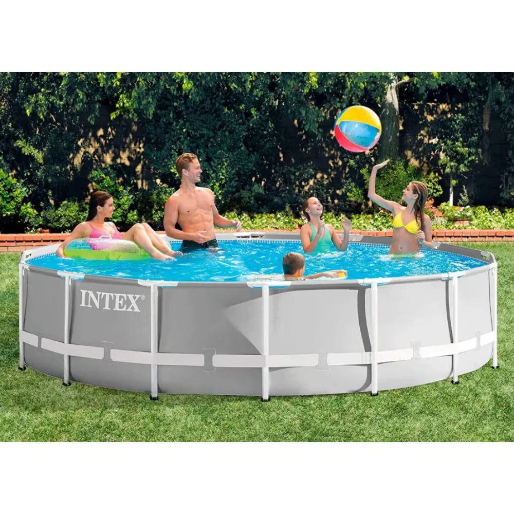 Intex Bazen sa metalnim okvirom Prism Frame, 4.57x1.07 m