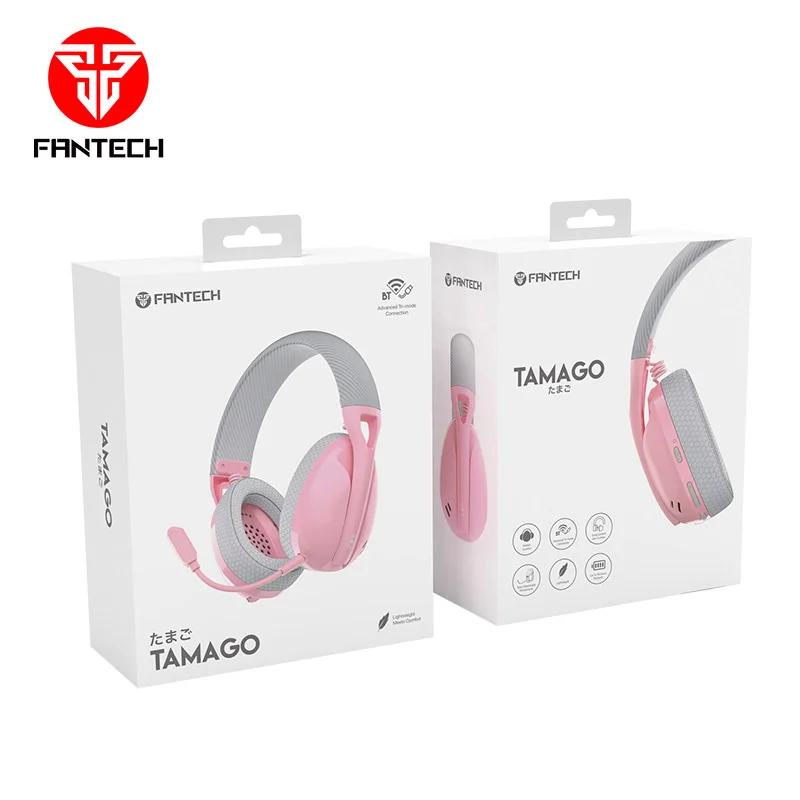 FANTECH WHG01 Tamago Bežične slušalice, 20-20kHz, 400 mAh, Sakura Roze