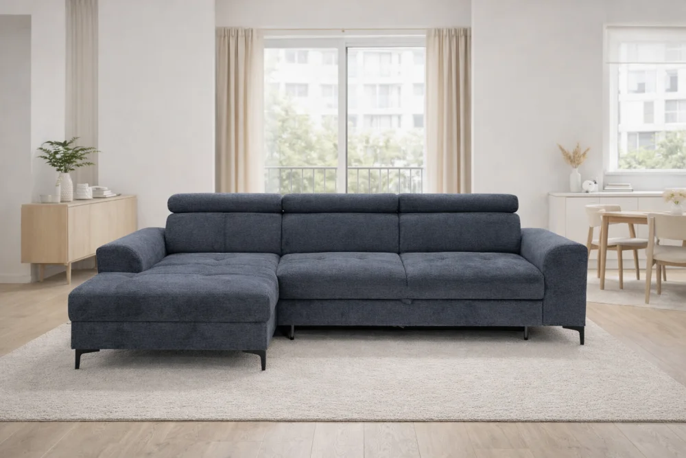 Grand Sistem 001 Ugaona garnitura Belona, Levi ugao, 285x165cm, Siva