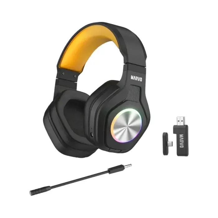 Marvo Bežične slušalice HG9084W Pulz 80, Bluetooth, RGB