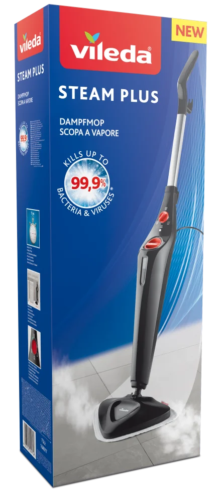 Vileda Paročistač Steam Plus 3.0, 1550 W, 0.4 l, Crni