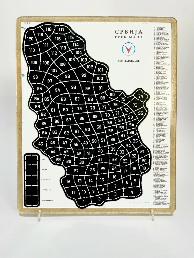 Viatorum Greb mapa Srbije