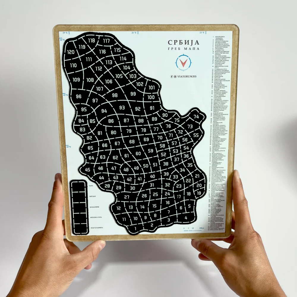 Viatorum Greb mapa Srbije