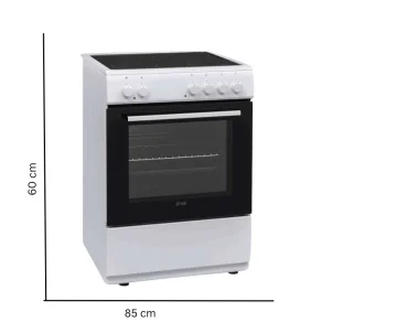 VOX Električni šporet CHT6000WBF, 72l, Beli