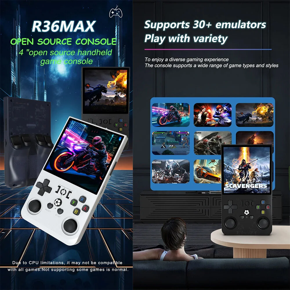 Game Player Konzola za igranje R36 Max, Bela