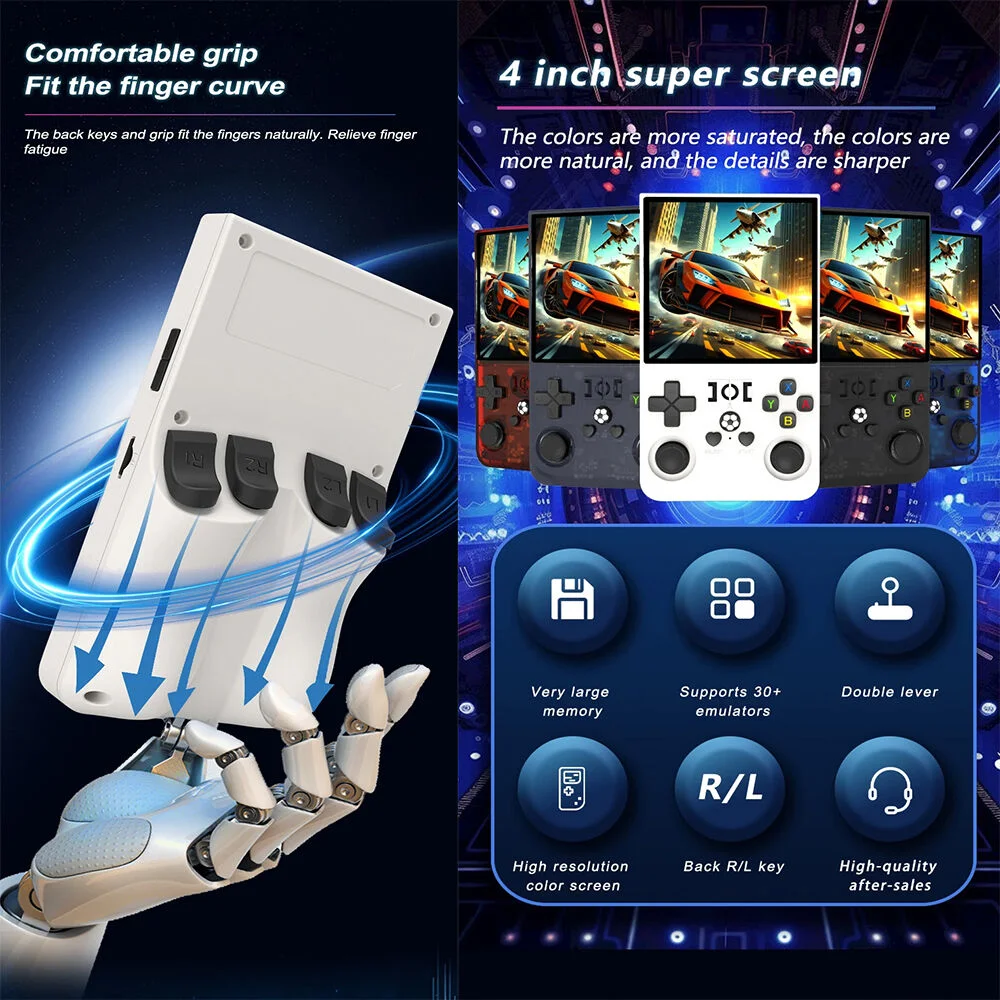 Game Player Konzola za igranje R36 Max, Bela