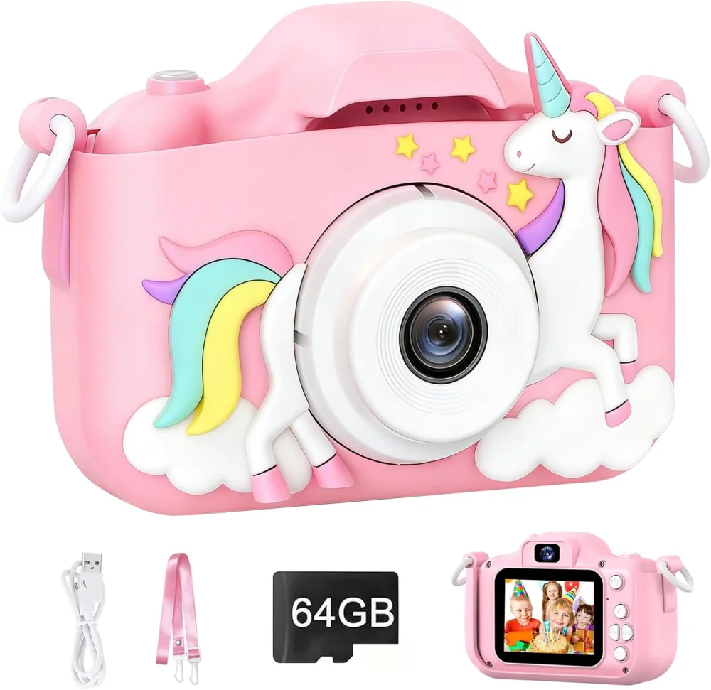 Free2Play Dečiji fotoapart sa selfi funkcijom Unicorn, Roze