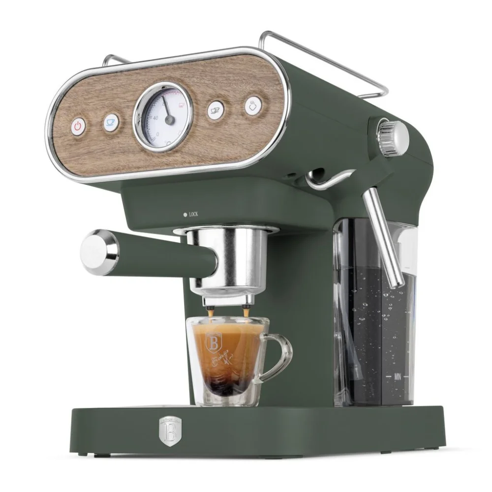 Berlinger Haus Espresso aparat za kafu 3-u-1 Matte Green Collection BH-9857, Zeleni