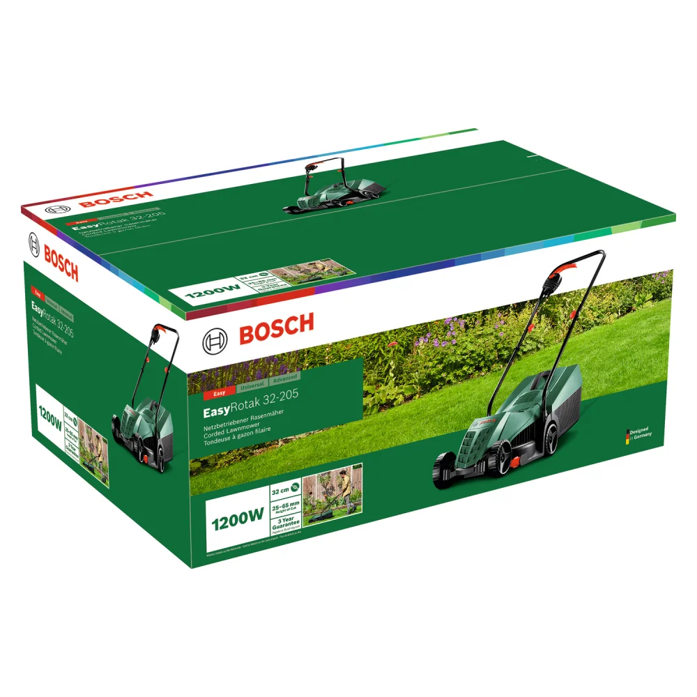 Bosch Električna kosilica za travu EasyRotak 32-235, 1200 W, 32 cm, 31 l, Zelena