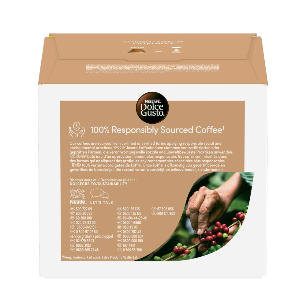 Nescafe Dolce Gusto Kapsule za kafu Cortado, 30 kapsula, 189 g