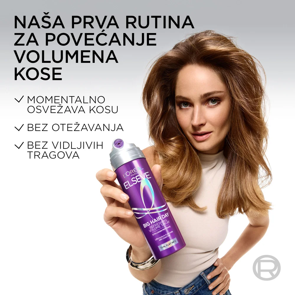 L'Oreal Paris Sprej za kosu Elseve Collagen Lifter Big Hair Day, 200 ml