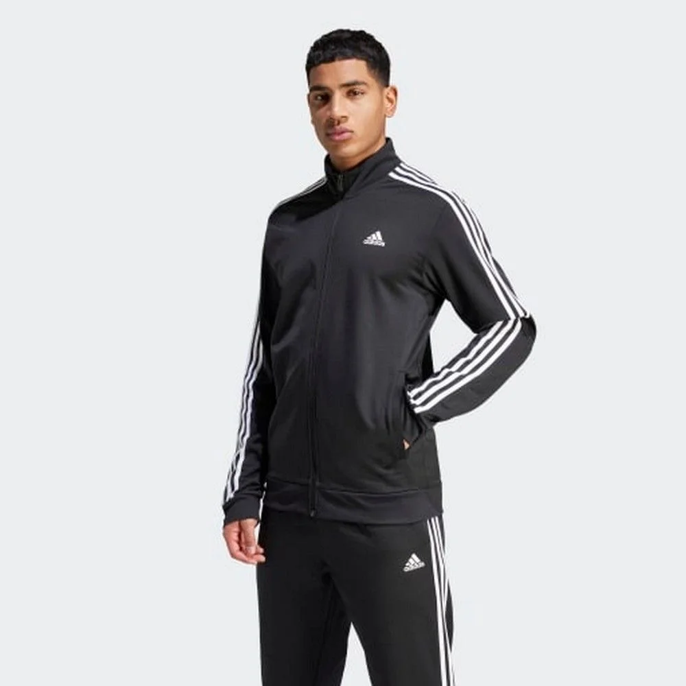 Adidas Muški duks essentials warm-up 3s, Crni